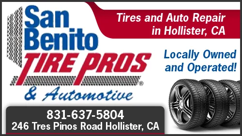 Advertisement graphic pointing to https://sanbenitotire.com/