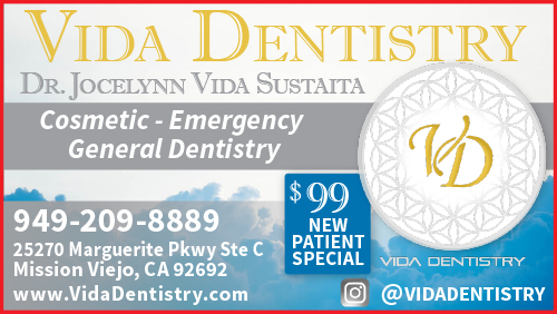Advertisement graphic pointing to https://www.vidadentistry.com/