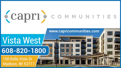 Advertisement graphic pointing tohttps://www.capricommunities.com/location/vista-west/