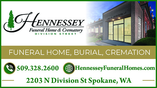 Advertisement graphic pointing to https://www.hennesseyfuneralhomes.com/