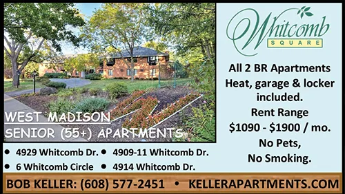 Advertisement graphic pointing to https://www.kellerrealestategroup.com/residential/whitcomb-square/