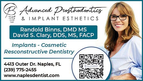 Advertisement graphic pointing to https://www.naplesdentist.com/