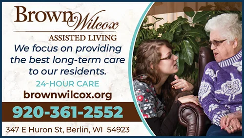 Advertisement graphic pointing to https://brownwilcox.org/