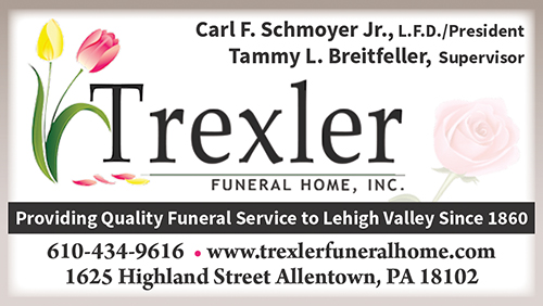 Advertisement graphic pointing to https://www.trexlerfuneralhome.com/