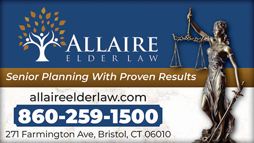 Advertisement graphic pointing to https://allaireelderlaw.com/