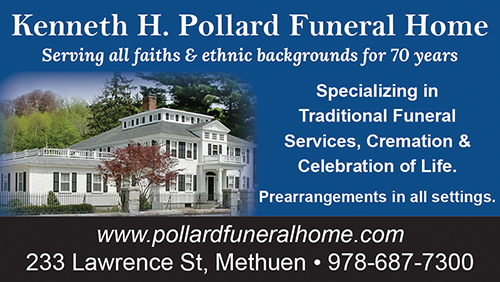 Advertisement graphic pointing to https://www.pollardfuneralhome.com/