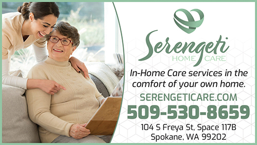 Advertisement graphic pointing to https://serengeticare.com/