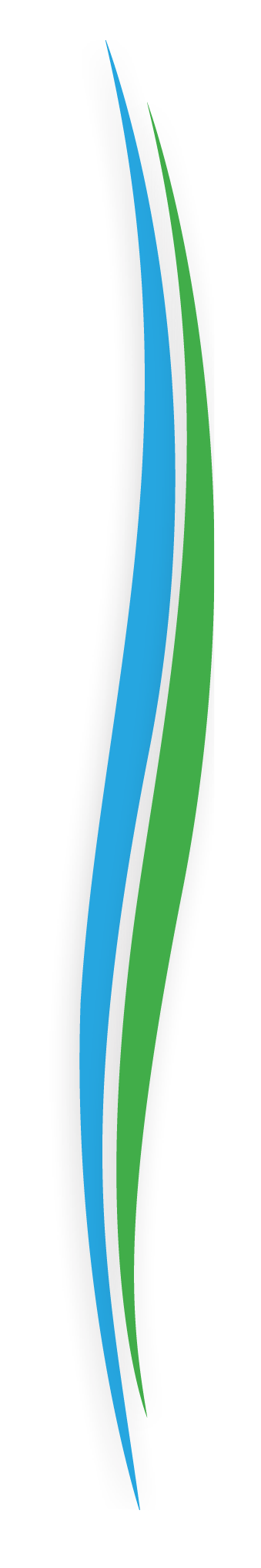 green and blue divider