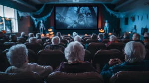 halloween movie at a senior center