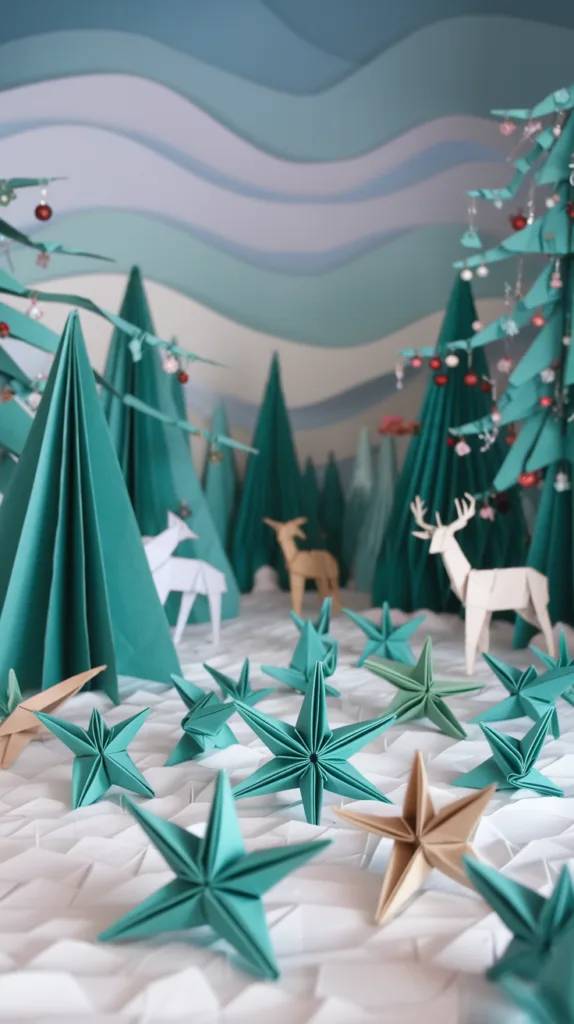 a photo of a christmas forest made out of origami HaWD8urOSRGuyNg3D2D Pw JZk9T9L6SYevqLZiqtngmQ - SeniorCenters.com