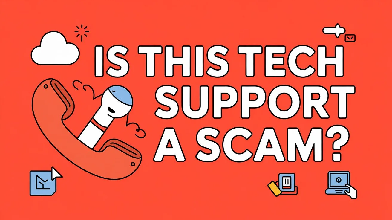 an image that says: Is This Tech Support Call A Scam?
