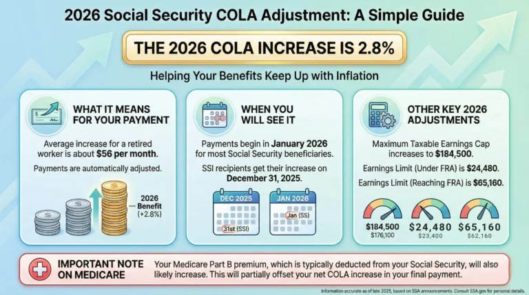 Social Security COLA 2026: what the 2.8% increase means (and why your net check might not rise much)